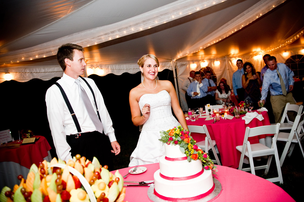 wedding cake bride and groom