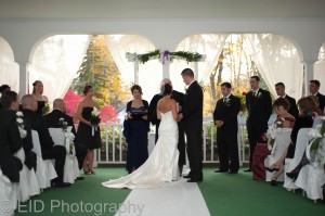 Hudson Valley wedding ceremony - Le Chamborde - music by DJ Domenic