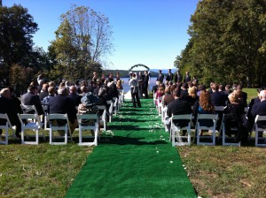 Wedding ceremony Hudson Valley Mills Mansion