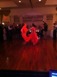 Belly dancing at husdon Valley wedding