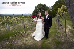 Brnmarl winery bride and groom